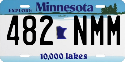 MN license plate 482NMM