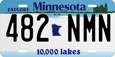 MN license plate 482NMN
