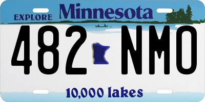 MN license plate 482NMO