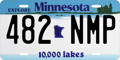 MN license plate 482NMP