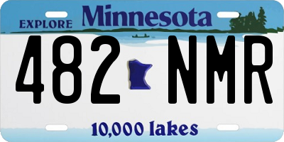 MN license plate 482NMR