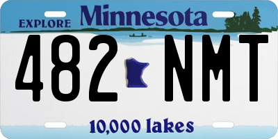 MN license plate 482NMT