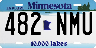 MN license plate 482NMU