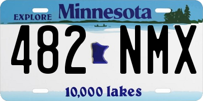 MN license plate 482NMX