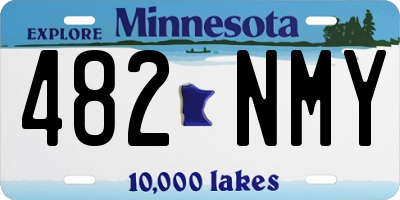 MN license plate 482NMY
