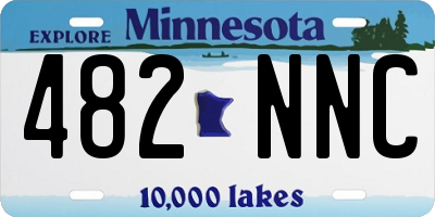 MN license plate 482NNC
