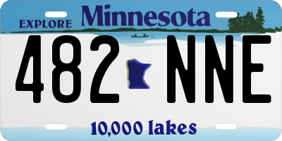 MN license plate 482NNE