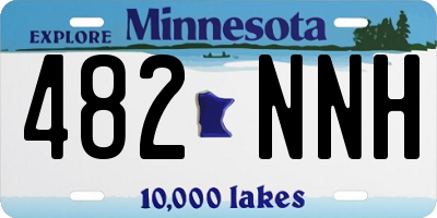 MN license plate 482NNH