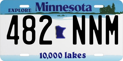 MN license plate 482NNM