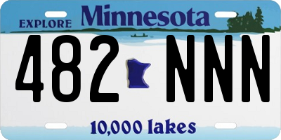 MN license plate 482NNN
