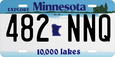 MN license plate 482NNQ
