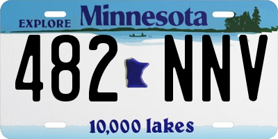 MN license plate 482NNV