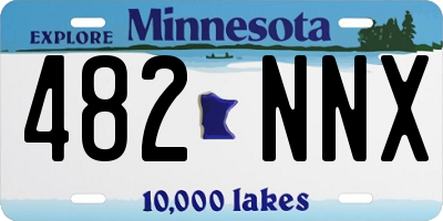 MN license plate 482NNX