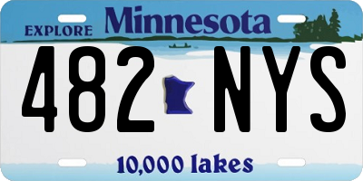 MN license plate 482NYS