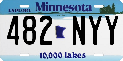MN license plate 482NYY