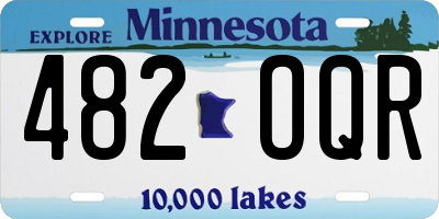 MN license plate 482OQR