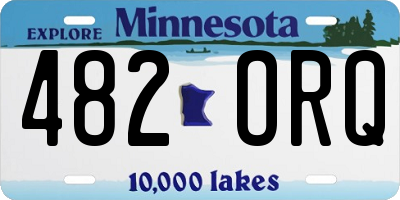 MN license plate 482ORQ