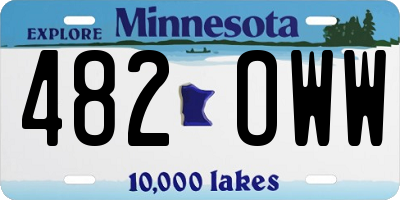 MN license plate 482OWW