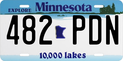 MN license plate 482PDN