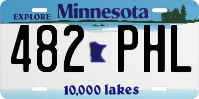 MN license plate 482PHL