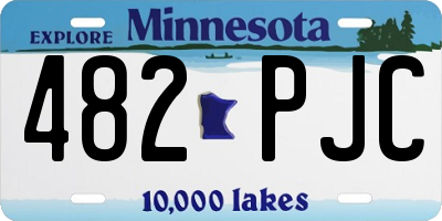 MN license plate 482PJC