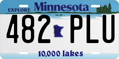 MN license plate 482PLU