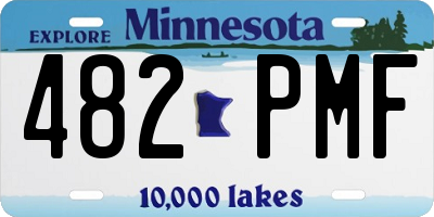 MN license plate 482PMF