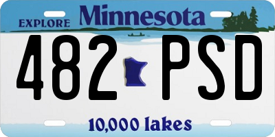 MN license plate 482PSD