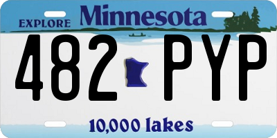 MN license plate 482PYP