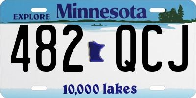 MN license plate 482QCJ