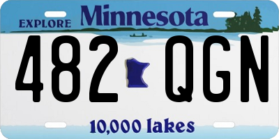 MN license plate 482QGN