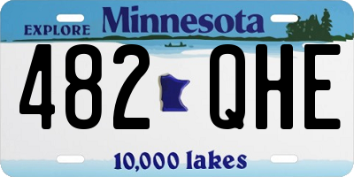 MN license plate 482QHE