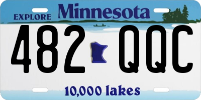 MN license plate 482QQC