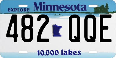 MN license plate 482QQE