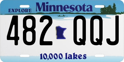 MN license plate 482QQJ