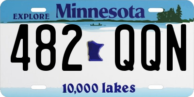 MN license plate 482QQN