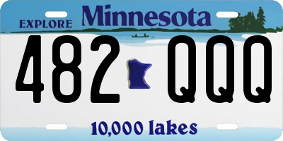 MN license plate 482QQQ