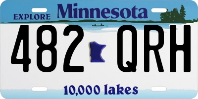 MN license plate 482QRH