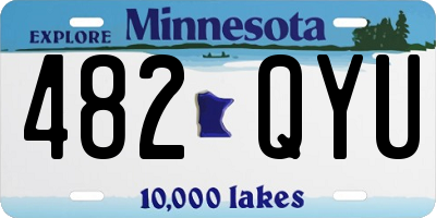 MN license plate 482QYU