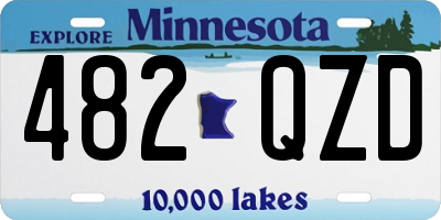 MN license plate 482QZD