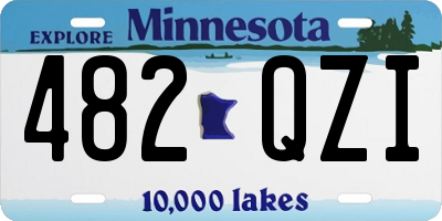 MN license plate 482QZI