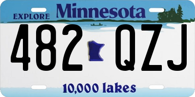 MN license plate 482QZJ