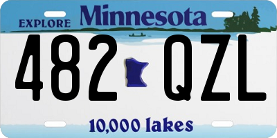 MN license plate 482QZL