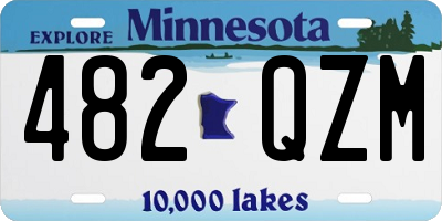 MN license plate 482QZM