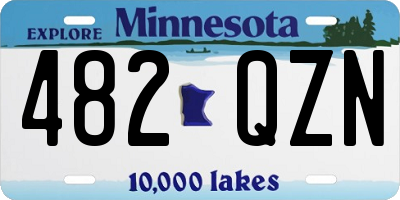 MN license plate 482QZN