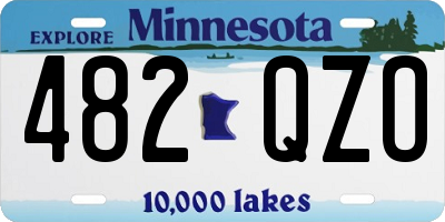 MN license plate 482QZO