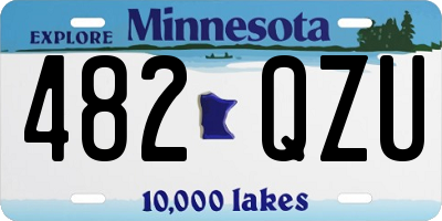 MN license plate 482QZU
