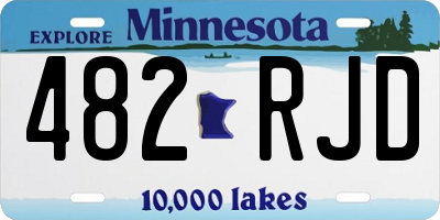 MN license plate 482RJD