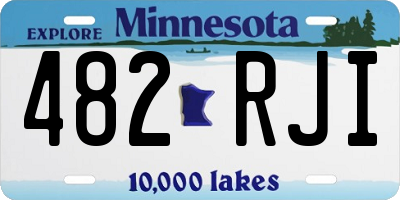 MN license plate 482RJI