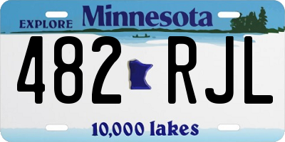 MN license plate 482RJL